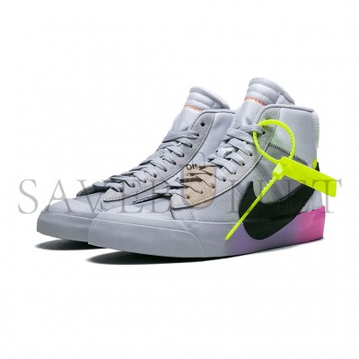 NIKE BLAZER MID OFF-WHITE WOLF GREY SERENA QUEEN AA3832-002